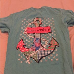 Blue simply southern shirt (M)